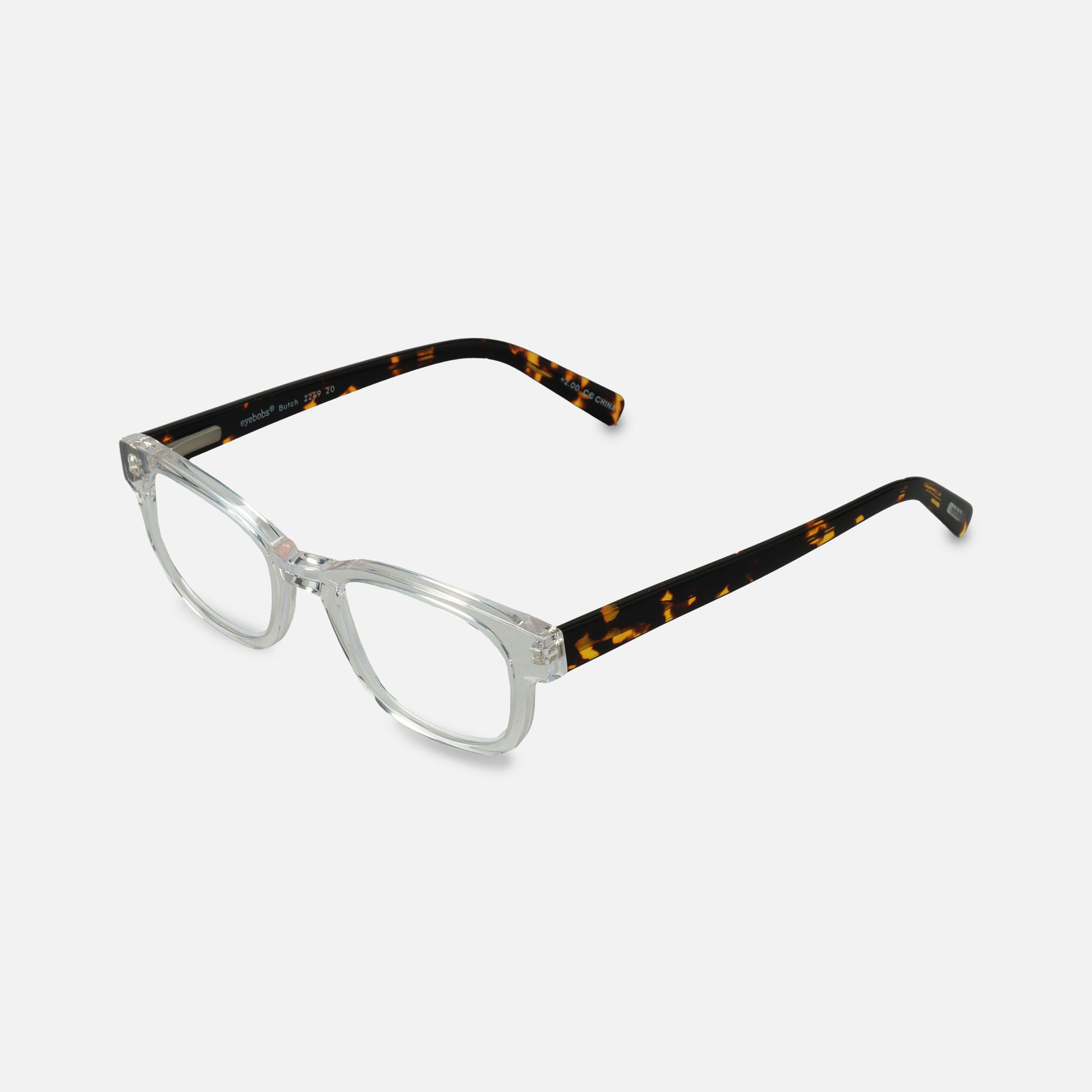 EyeBobs Butch Reading Glasses,Clear