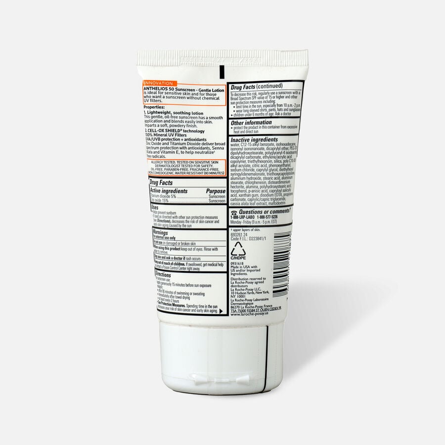 La Roche-Posay Anthelios Gentle Lotion Mineral Sunscreen, SPF 50, 4.05 fl oz., , large image number 1