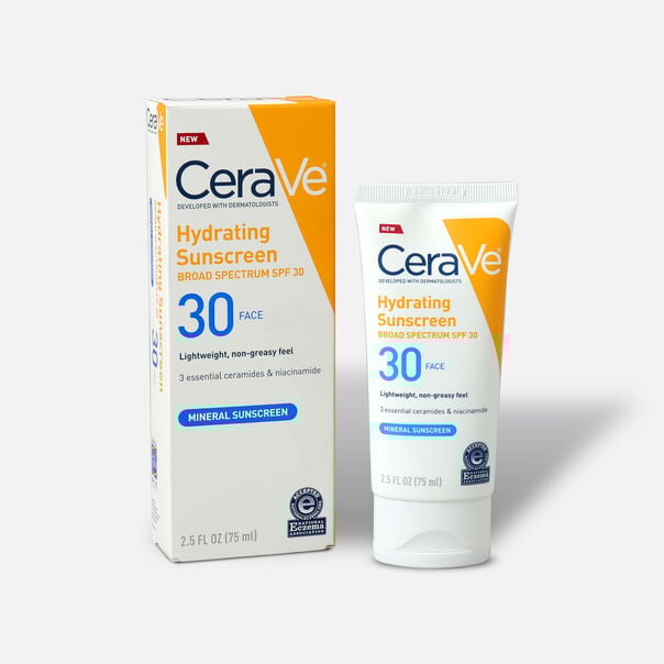 FSA Eligible CeraVe Hydrating Sunscreen Body Lotion, SPF 30, 5 fl oz