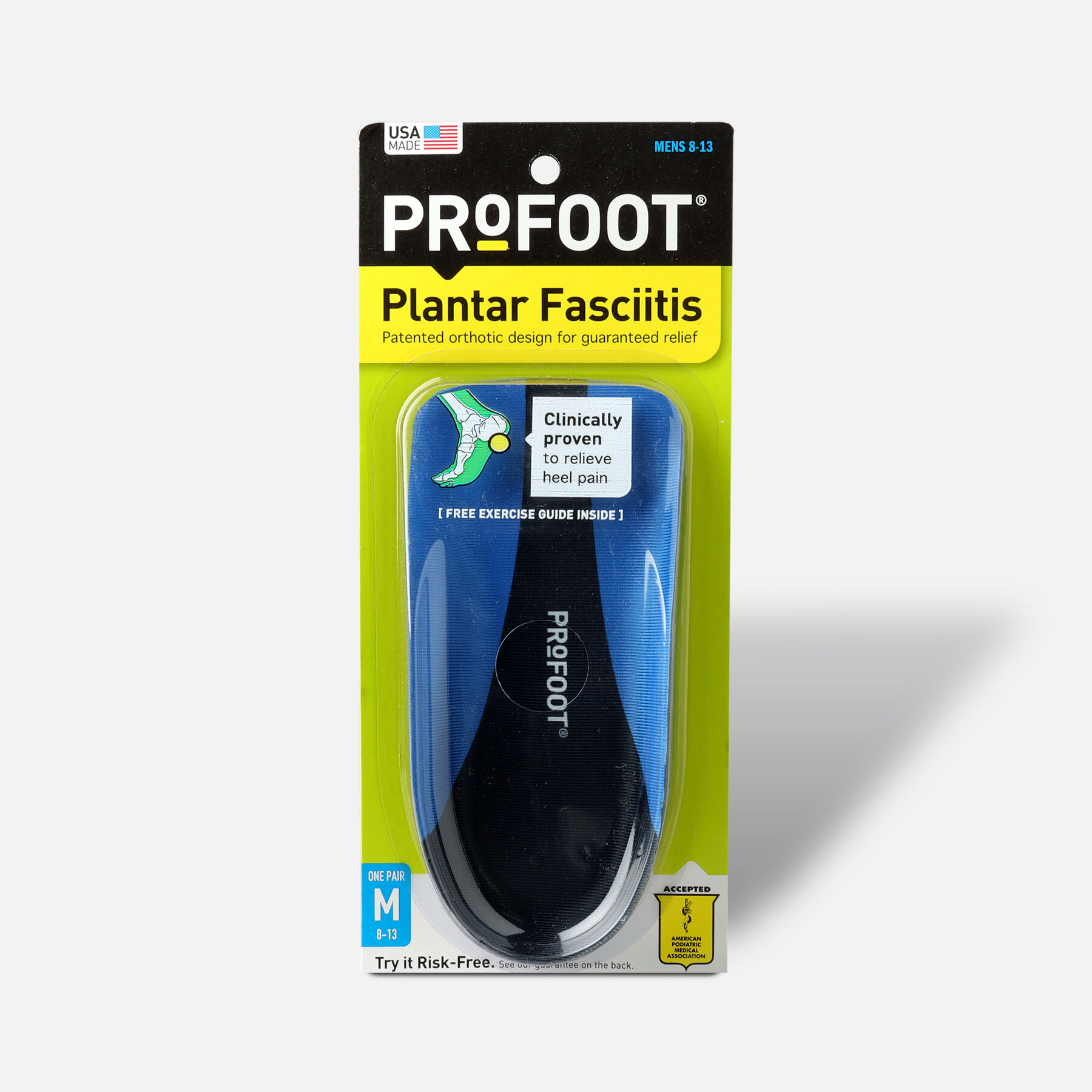 ProFoot Plantar Fasciitis Insoles for Men 1 ea