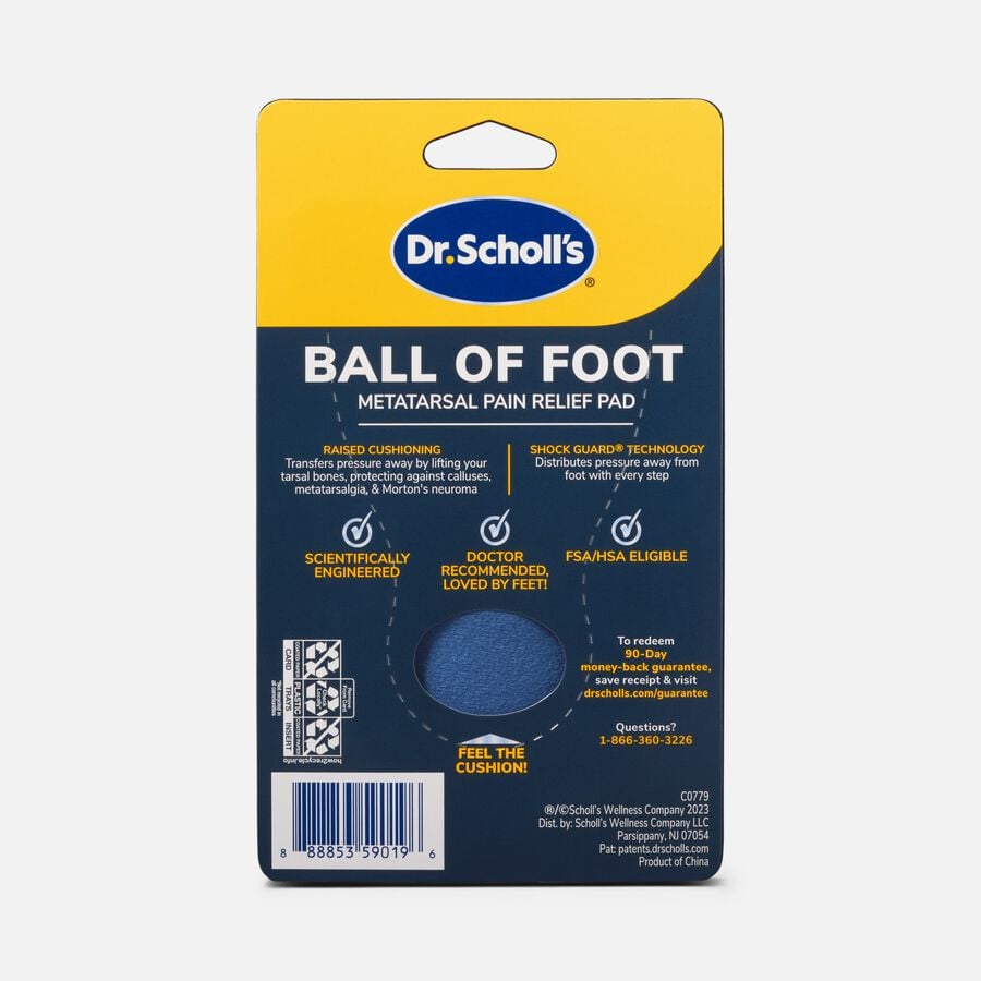 Dr. Scholl's Ball of Foot Pain Relief Orthotics, One Size Fits All, One Pair, , large image number 1