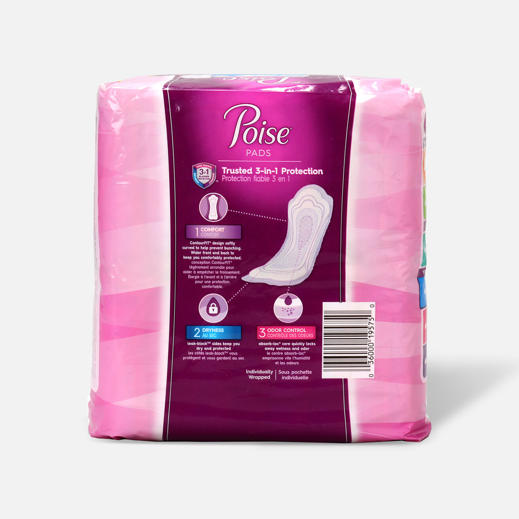 Poise® Moderate Absorbency Pads, Long Length, 16ct