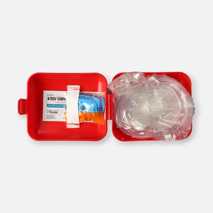 Genuine First Aid Portable CPR Mask, Hard Case