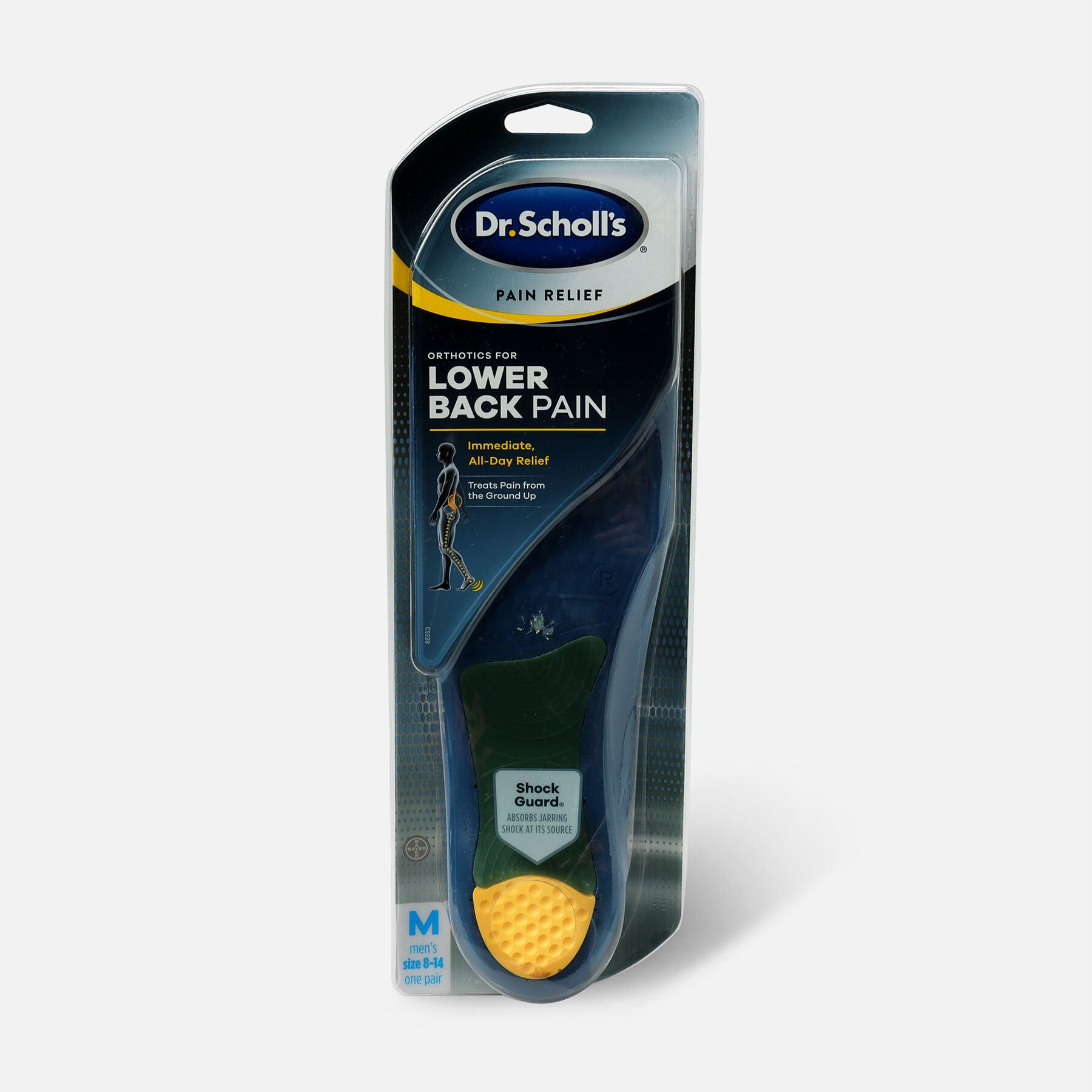 Dr. Scholl's Pain Relief Orthotics Lower Back Pain for Men Size (814)