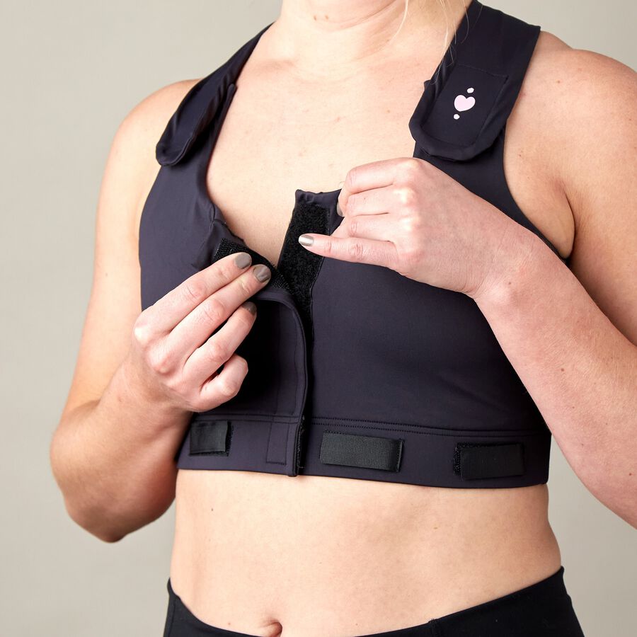 heart&core Larissa Post-Surgical Bra, Black, , large image number 3