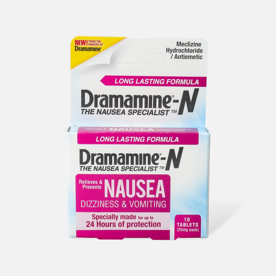 Dramamine Nausea Long Lasting Formula Tablets, 10 ct., , large image number 0