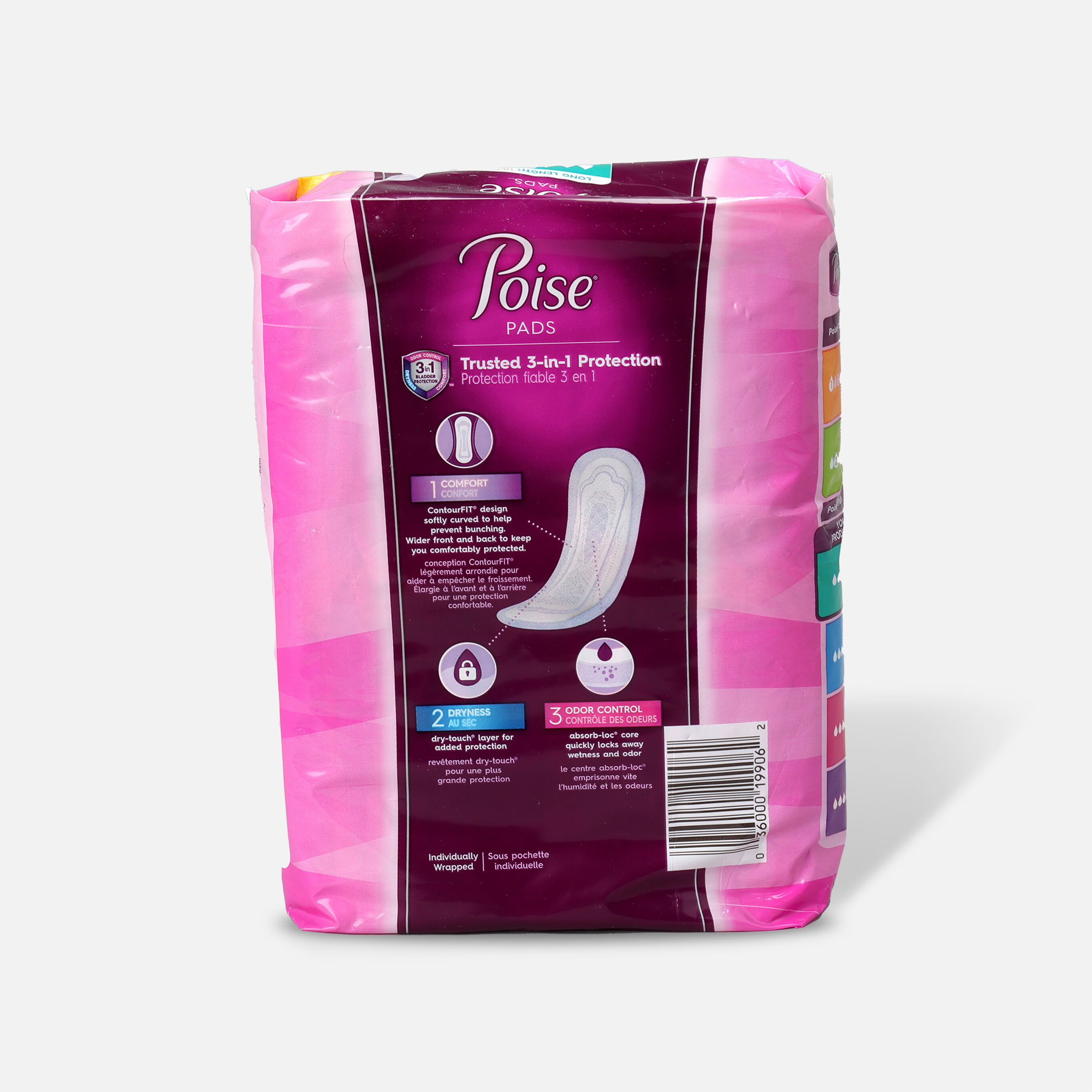 Poise Incontinence Pads, Ultra Thin Long 9.5" x 2.5", 24 ct.