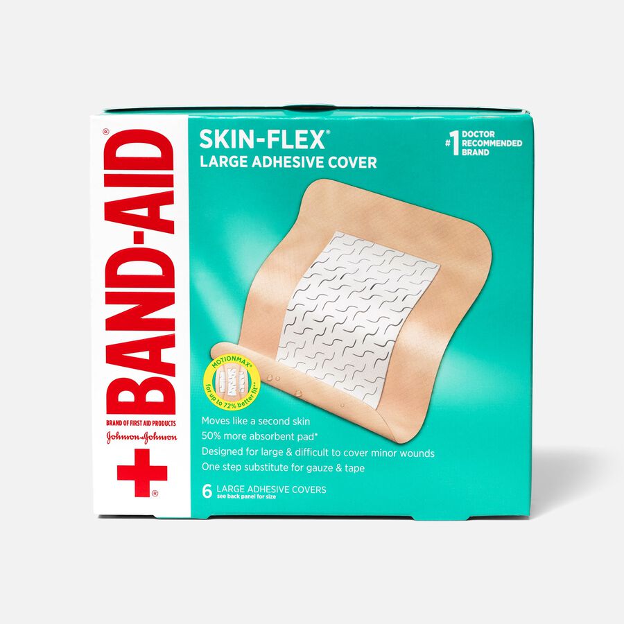 Band-Aid Skin-Flex Large Adhesive Cover Bandages, 6 ct., , large image number 0