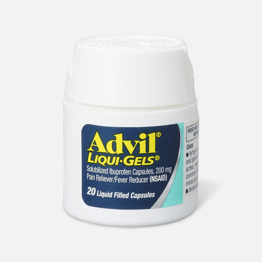 Advil Pain Reliever and Fever Reducer Liqui-Gels, 200 mg, , large image number 0