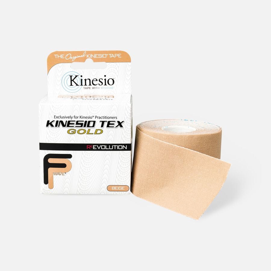 Kinesio Tape, Tex Gold Wave, Beige, 2 in x 16.4 ft, , large image number 1