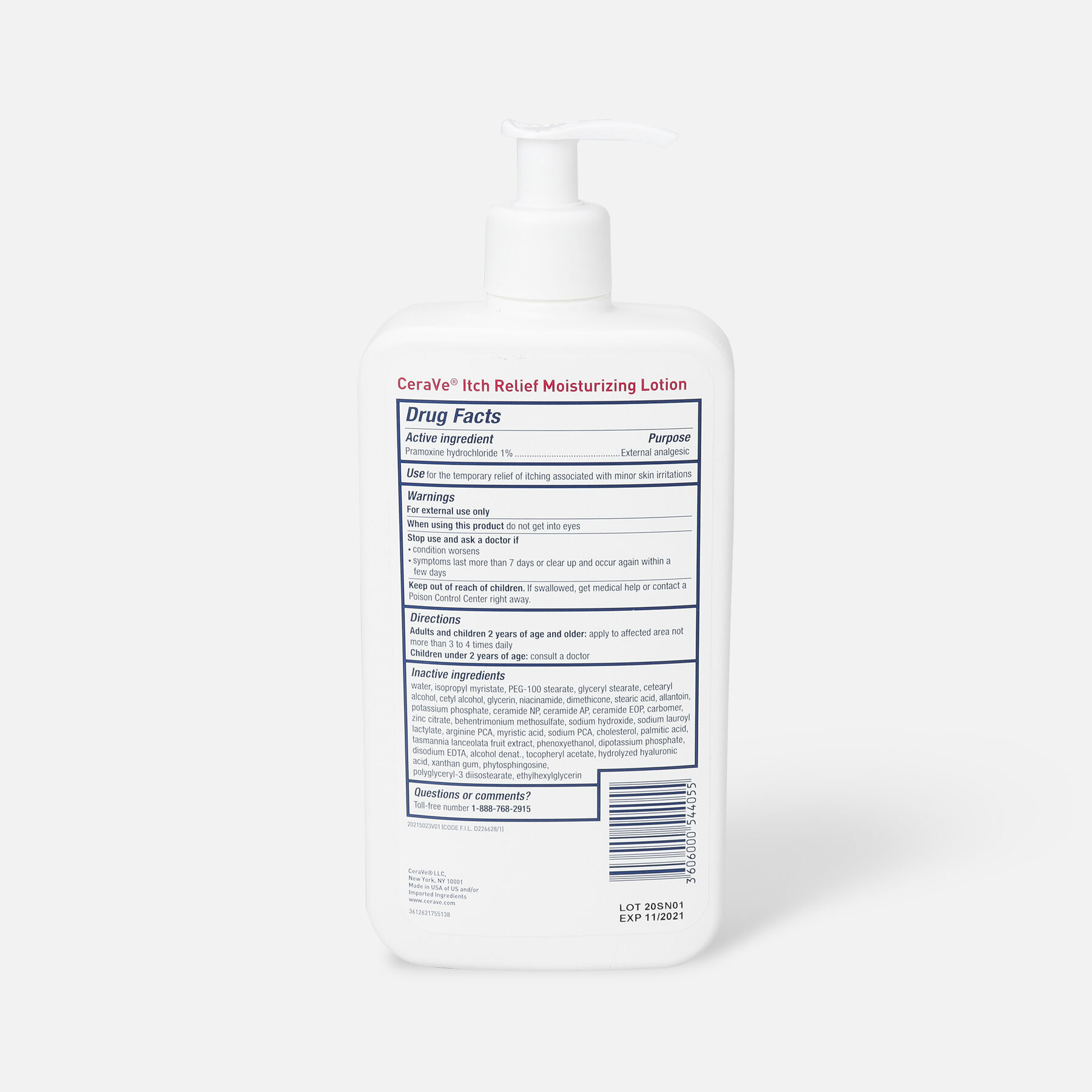 CeraVe Moisturizing Lotion for Itch Relief, 19 oz.