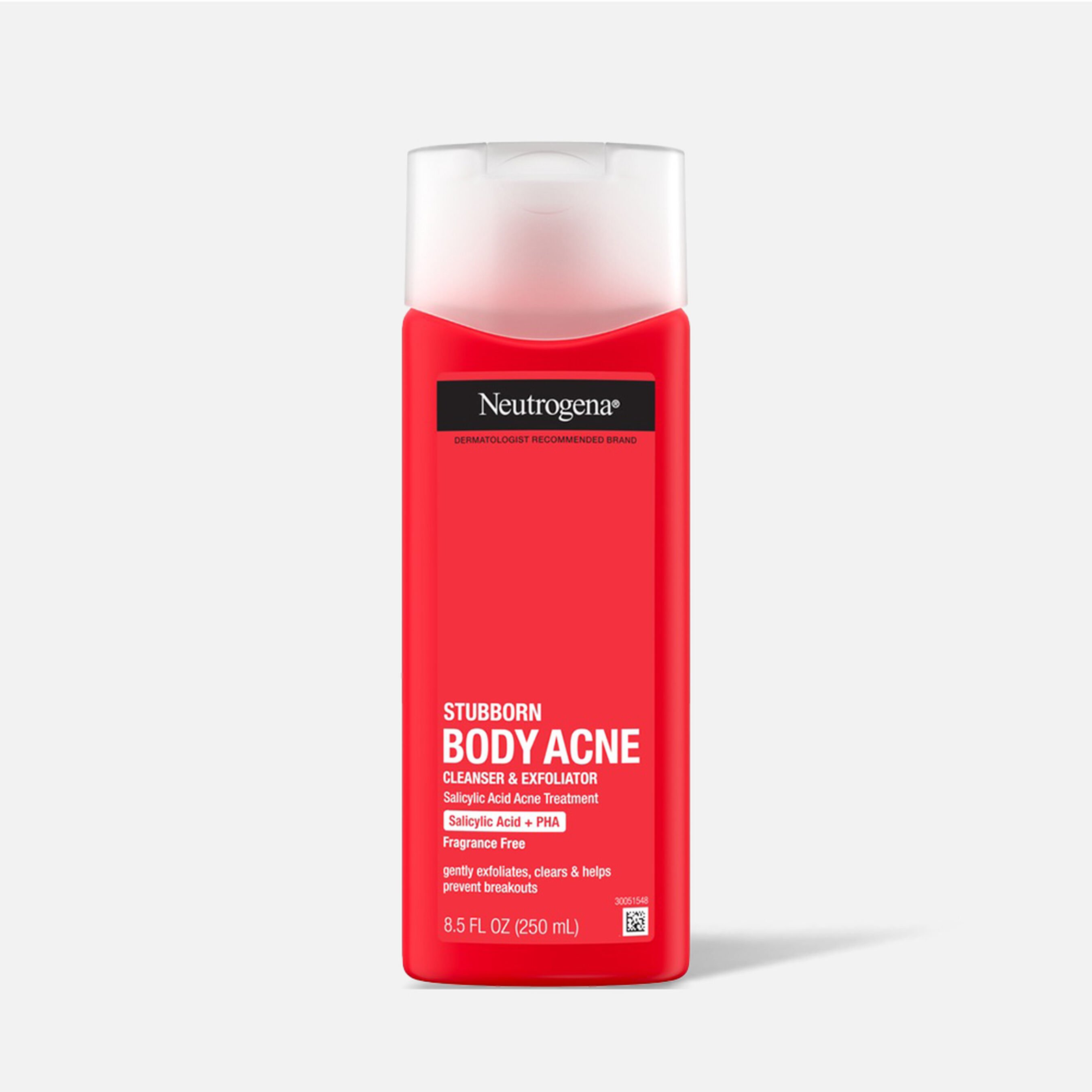 FSA Eligible Neutrogena Stubborn Body Acne Cleanser & Exfoliator, 8.5