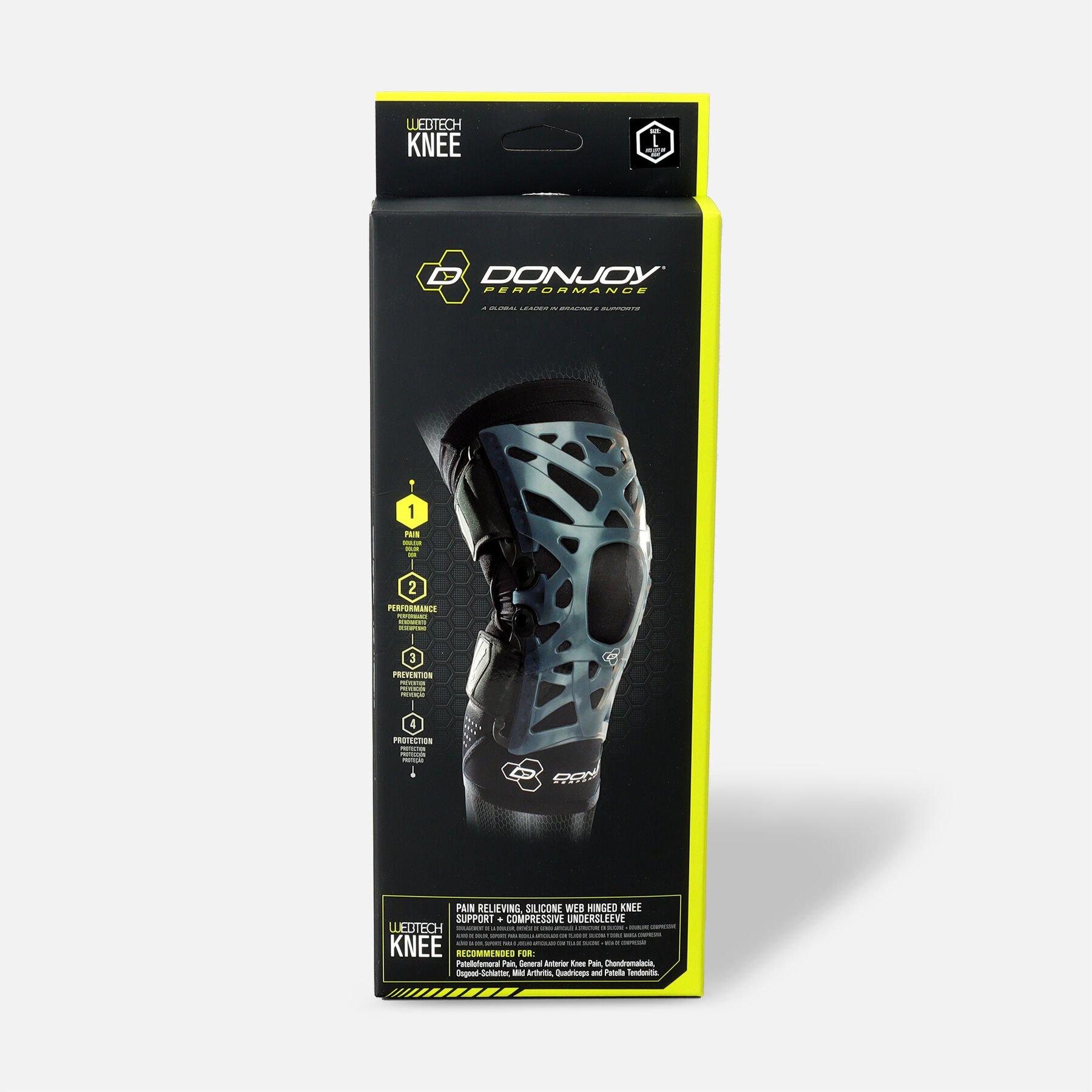 FSA Eligible DonJoy Performance tech Knee Brace, Black