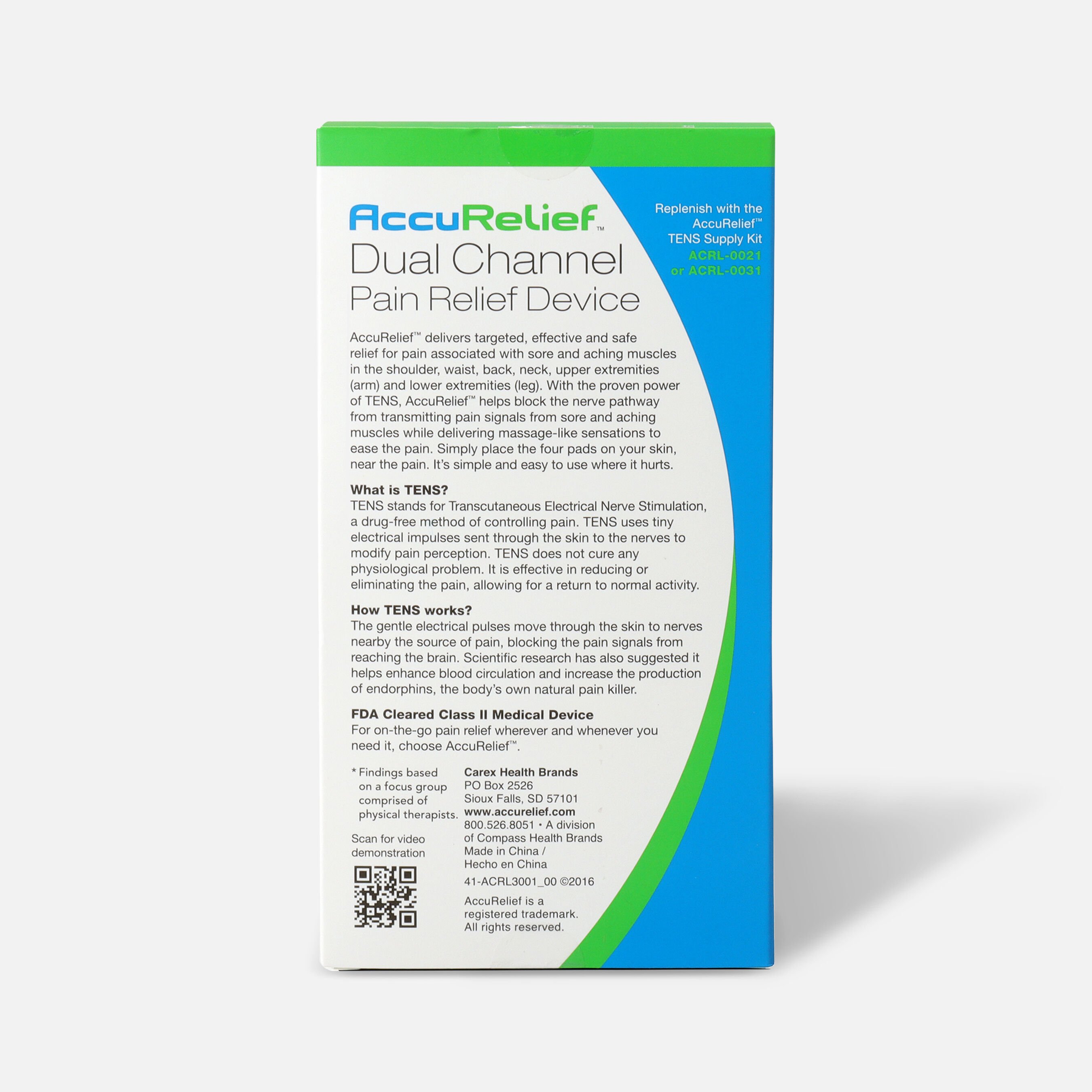 FSA Eligible AccuRelief Dual Channel TENS FSA Store