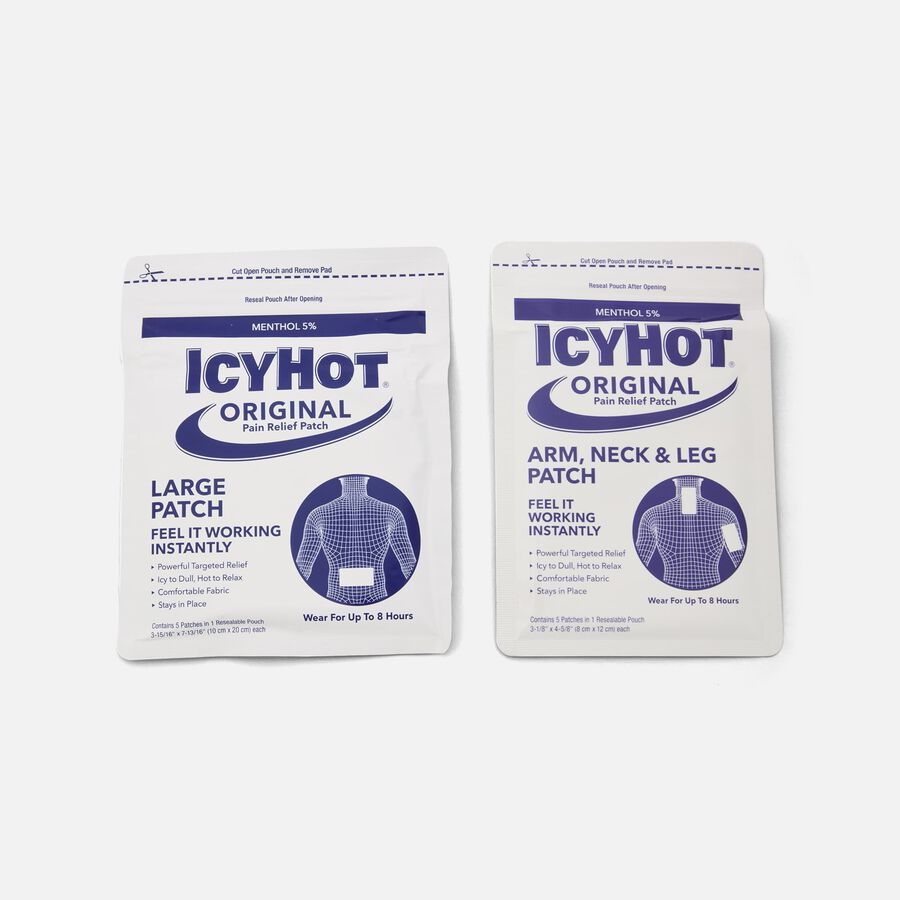 Icy Hot Original Pain Relief Patches, Medium & Large, 10 ct., , large image number 2
