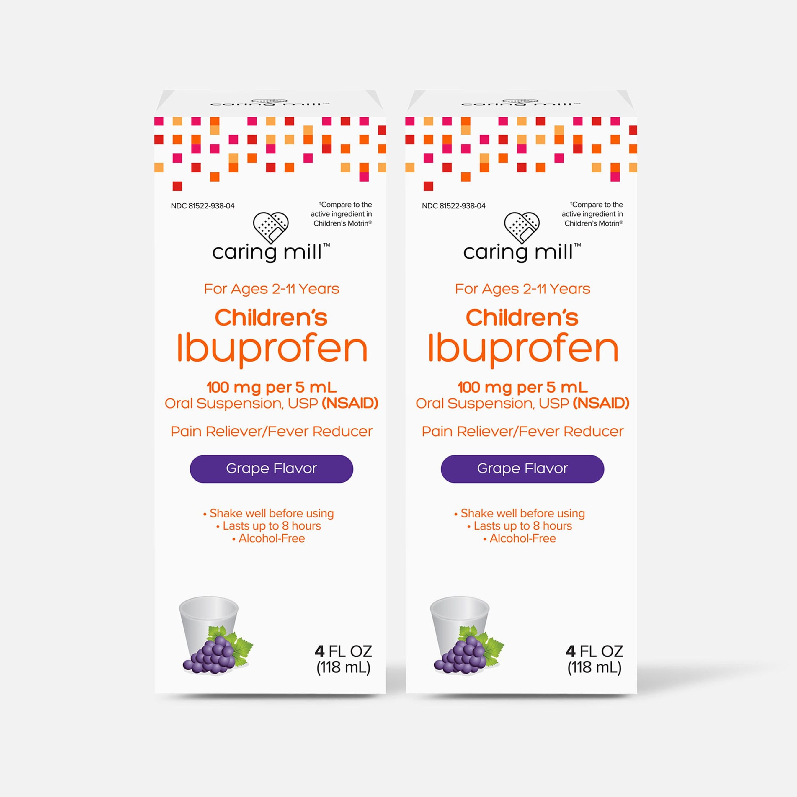 FSA Eligible Caring Mill™ Children’s Ibuprofen Pain Reliever/Fever