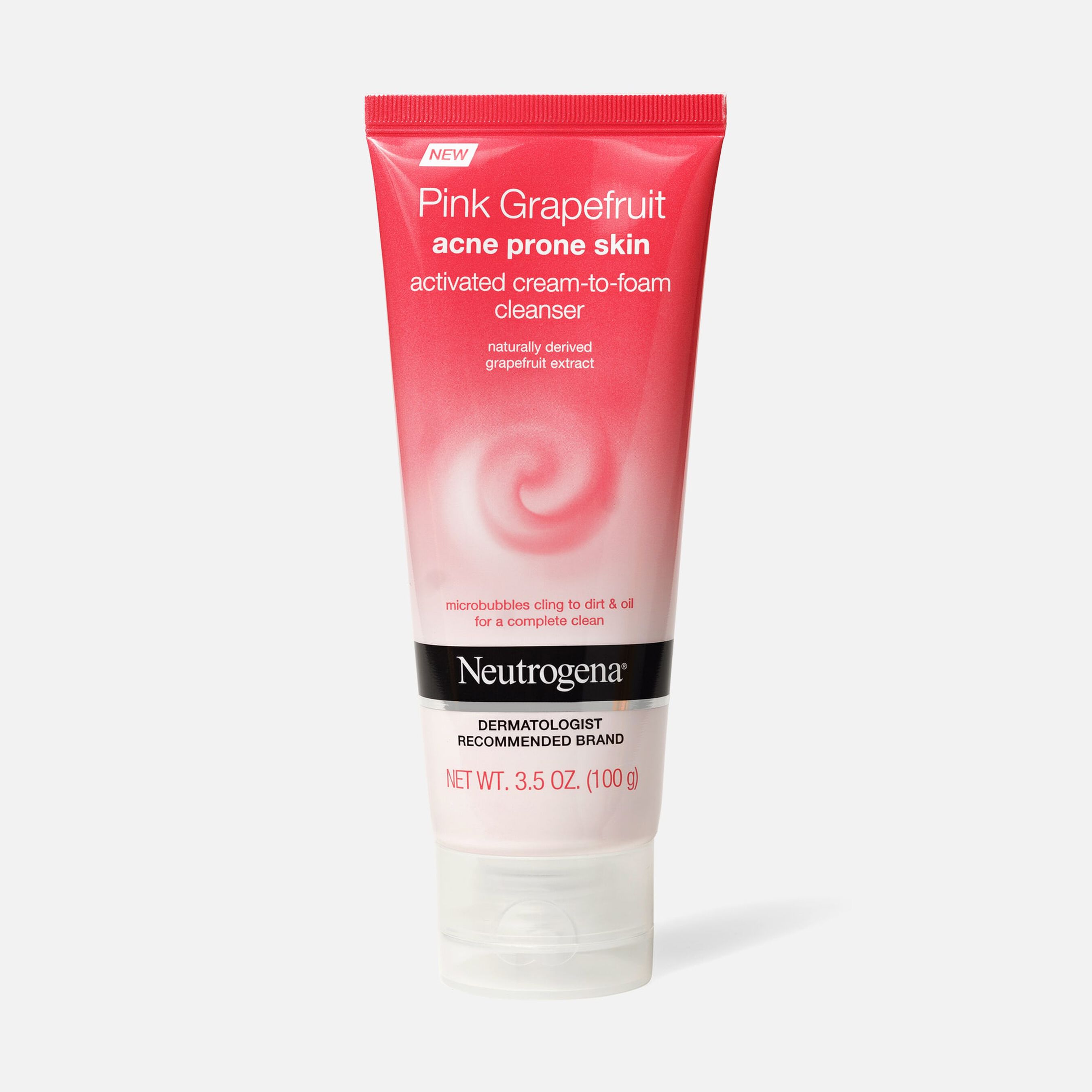 Neutrogena Pink Grapefruit Cream to Foam Facial Cleanser, 3.5oz.