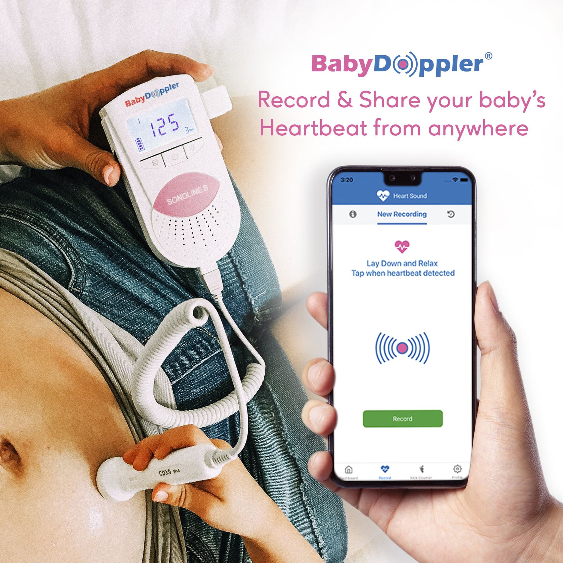 Baby Doppler Sonoline B Plus WaterResistant Fetal Doppler