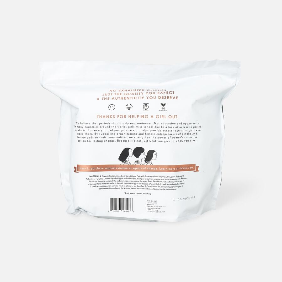 FSA Eligible L. Chlorine Free Ultra Thin Overnight Absorbency Pads With