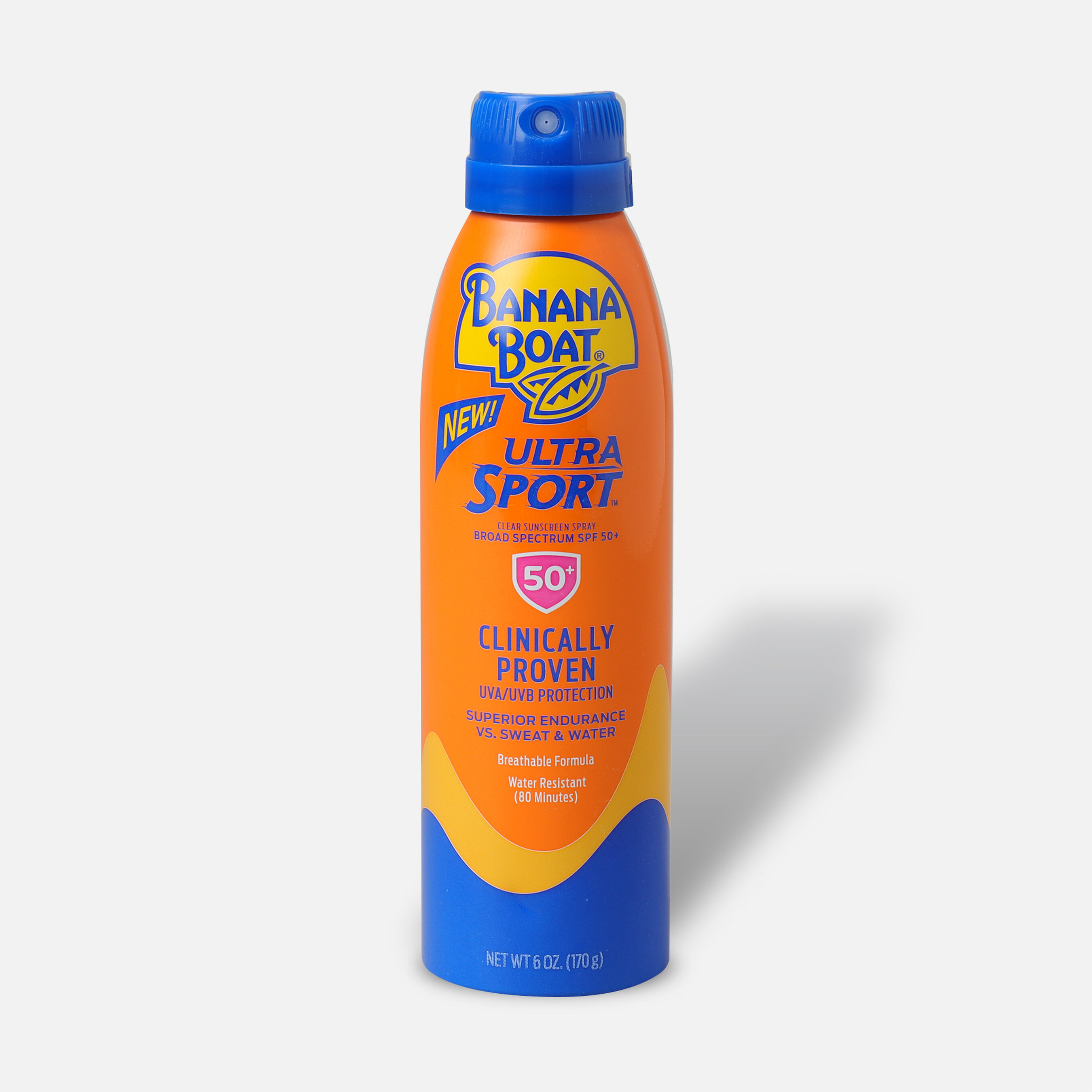 Banana Boat Ultra Sport Clear Sunscreen Spray SPF 50+, 6oz
