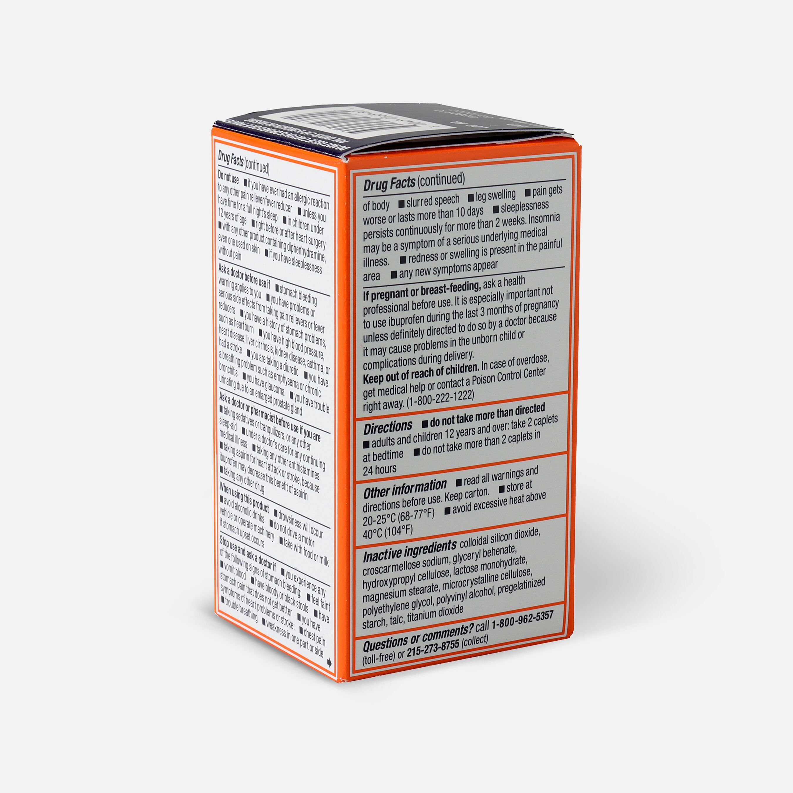 FSA Eligible Motrin PM Pain Reliever/Nighttime SleepAid Coated Caplets