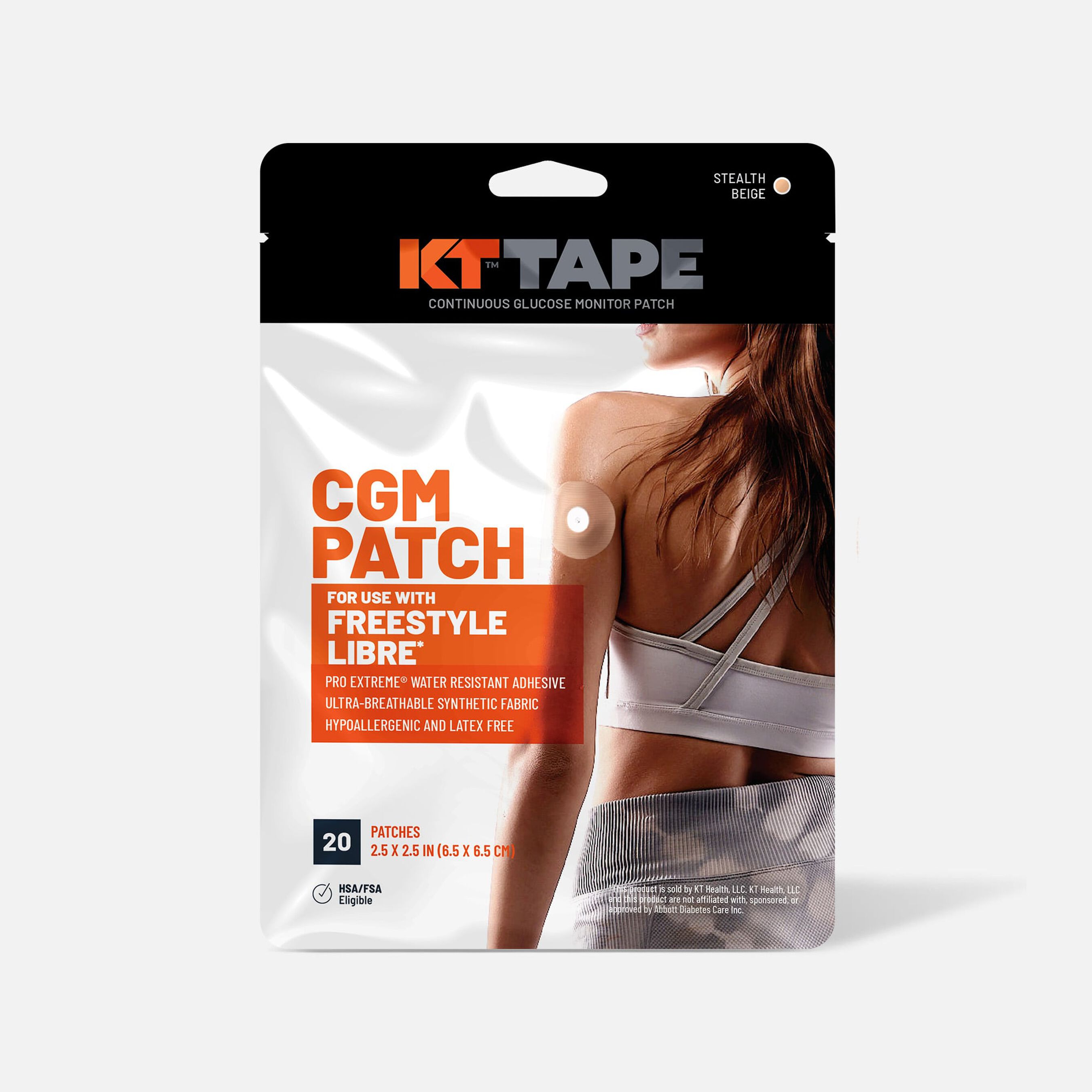 FSA Eligible KT Tape CGM Patch Freestyle Libre, 20 ct. FSA Store