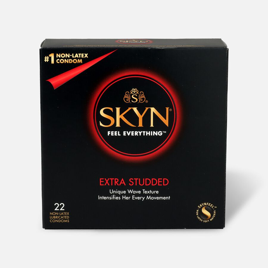 Lifestyles SKYN Extra Studded Non-Latex Condoms, 20 ct., , large image number 0