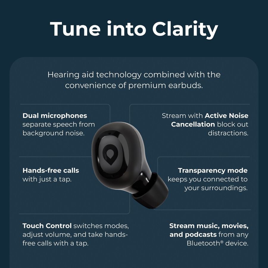 Lexie H1 OTC Hearing Buds, , large image number 2