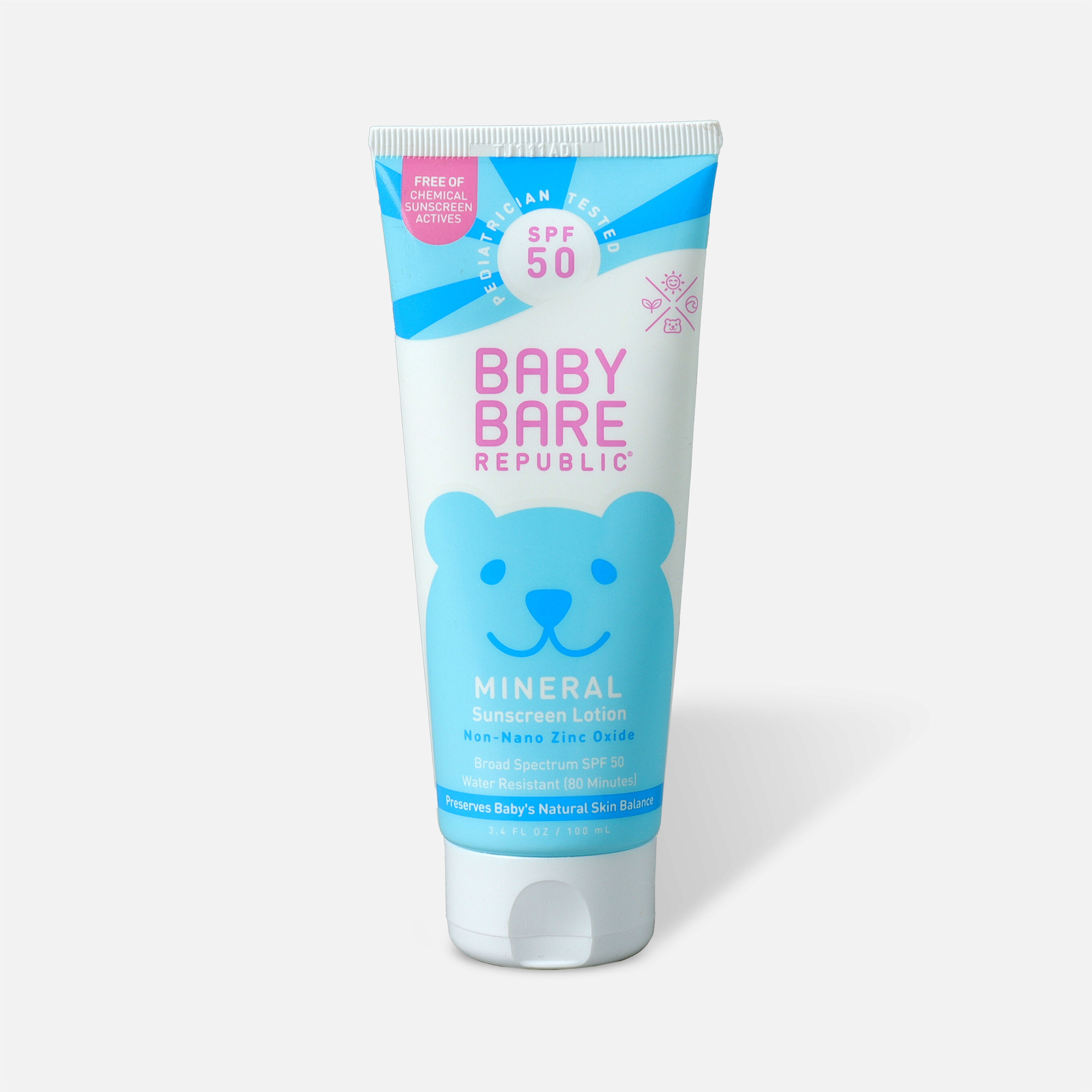 FSA Eligible Baby Bare Republic Mineral Face & Body SPF 55 Sunscreen, 3
