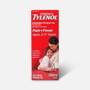 Children's Tylenol Fever Reducer & Pain Reliever, Ages 2-11, 4 fl oz.