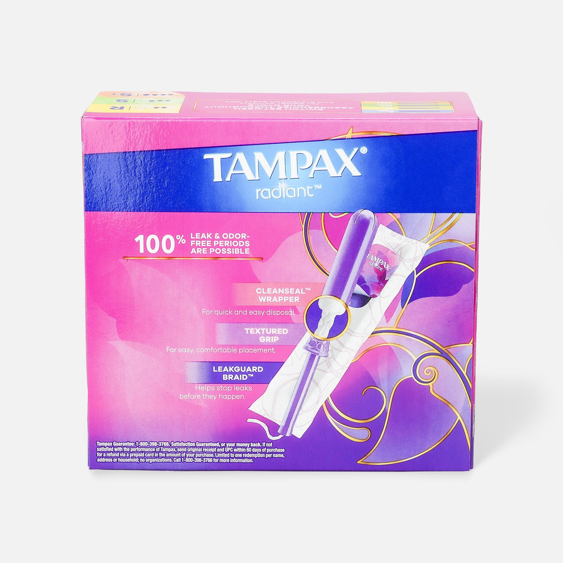 FSA Eligible Tampax Radiant Tampons Trio Pack, Regular/Super/Super Plus