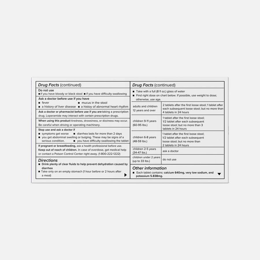 Caring Mill&trade; Anti-Diarrheal Loperamide Tablets, 24 ct., , large image number 1