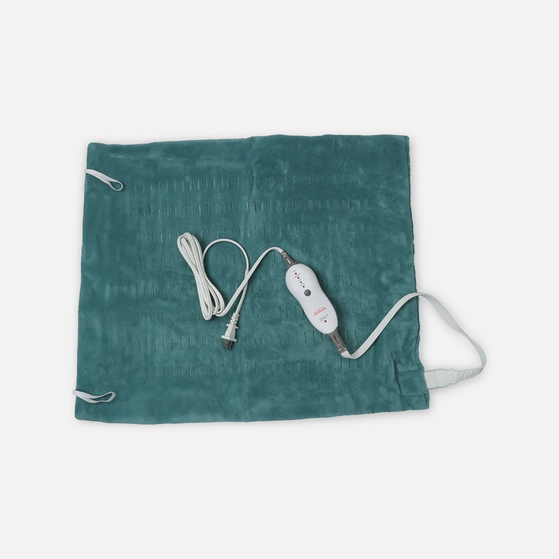 FSA Eligible Sunbeam Premium 2XLarge Plush Heating Pad, Dark Teal, 4