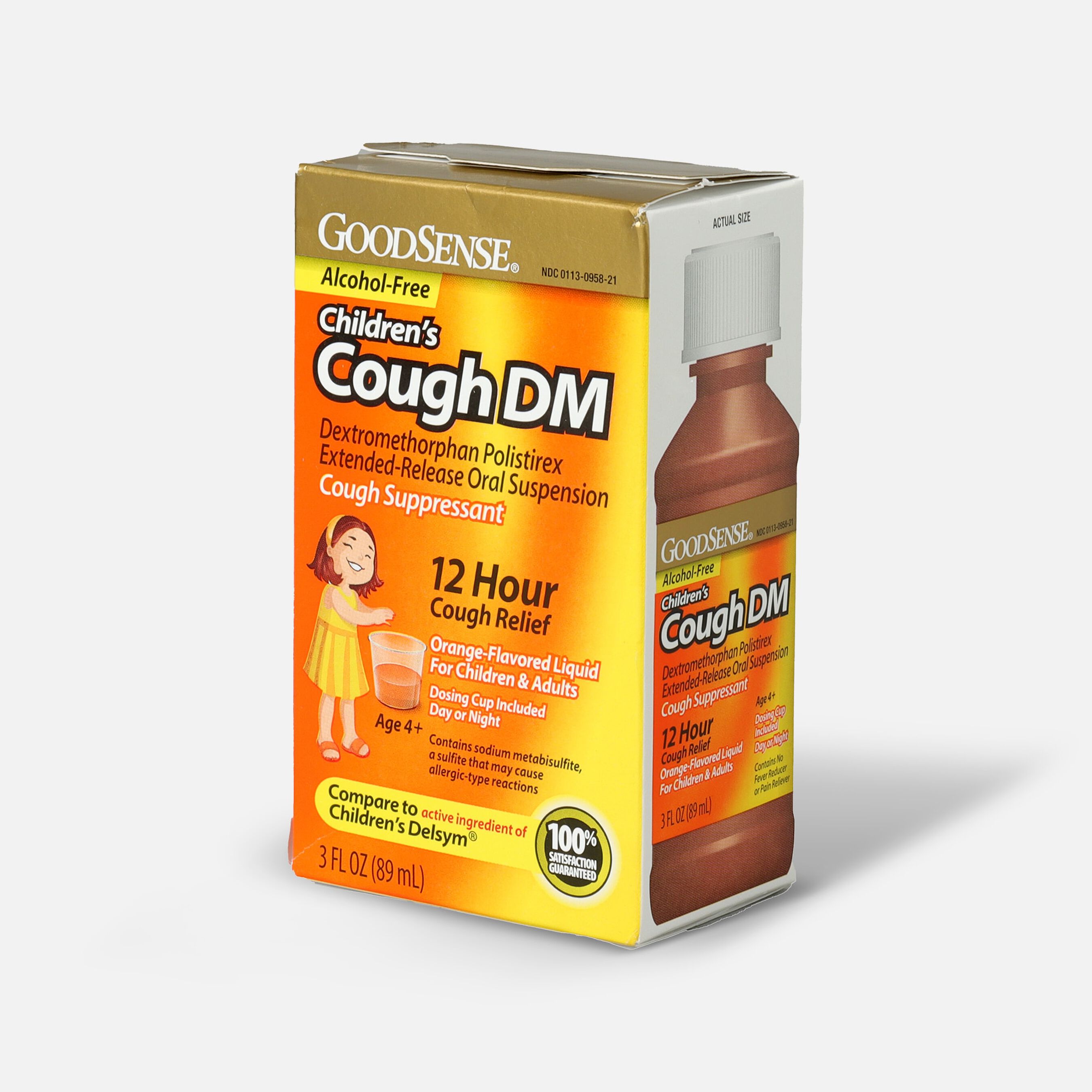 GoodSense® Children's Cough DM 12 Hr Cough Release, Orange (Alcohol