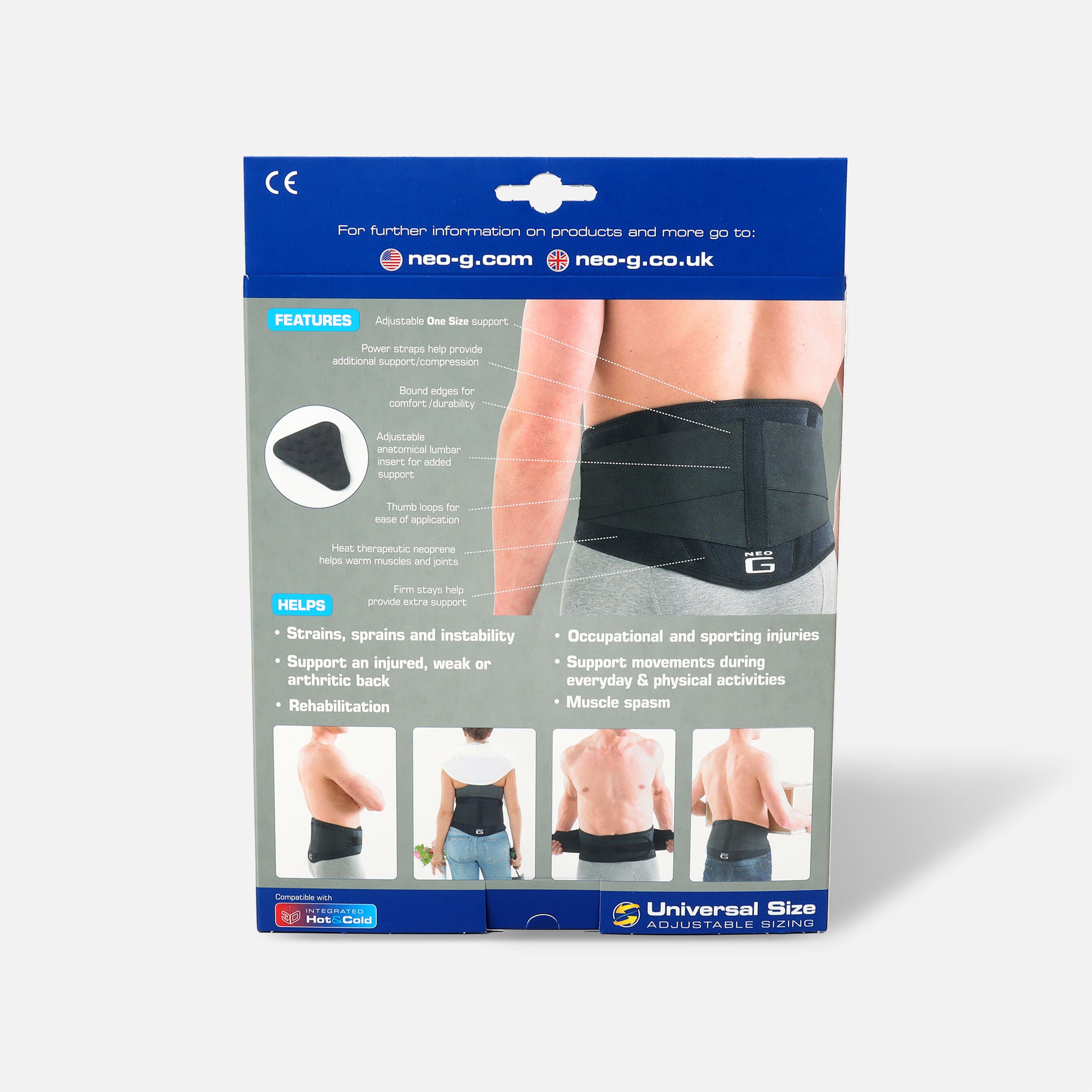 FSA Eligible Neo G Back Brace with Power Straps, One Size FSA Store