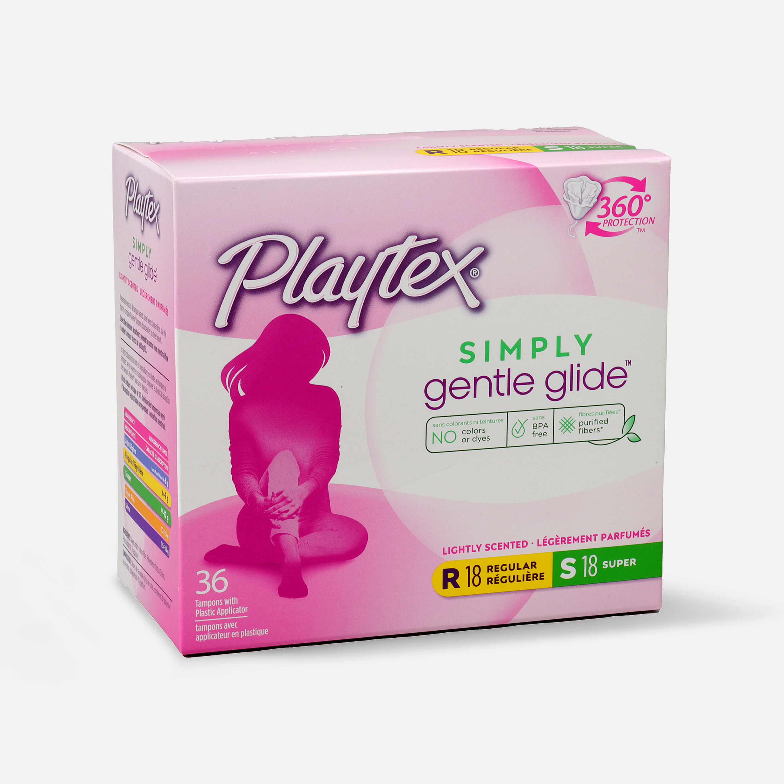 Playtex Gentle Glide Multipack Tampons, Scented, 36ct (Reg/Super)
