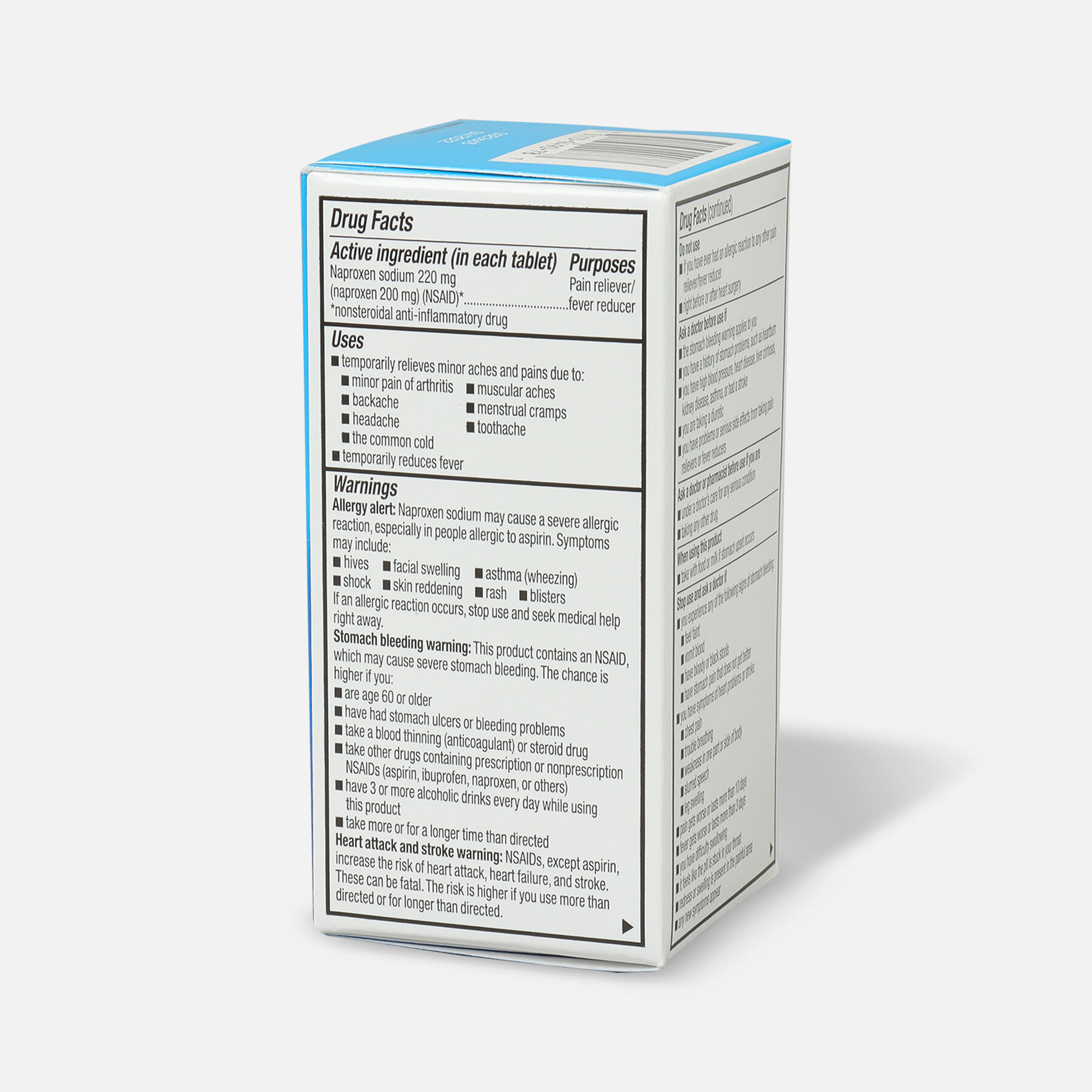 GoodSense® Naproxen Sodium Tablets 220 mg, All Day Pain Relief, 100 ct