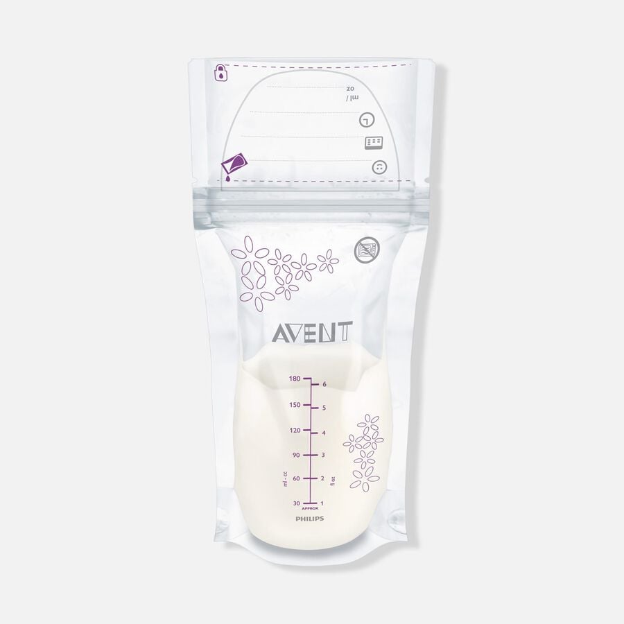 Philips Avent Breast Milk Storage Bags, 6 fl. oz., 50 ct., , large image number 0