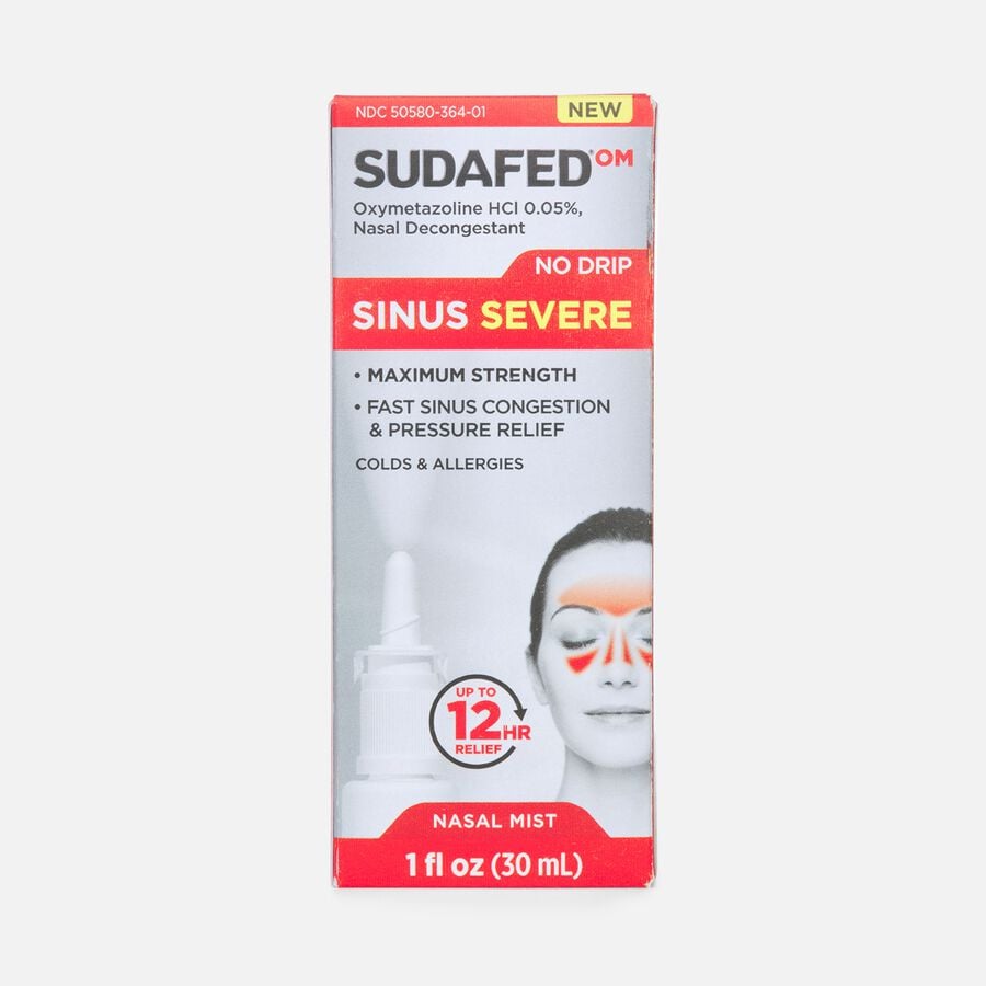 Sudafed Sinus Severe No Drip Nasal Spray, 1 fl oz., , large image number 0