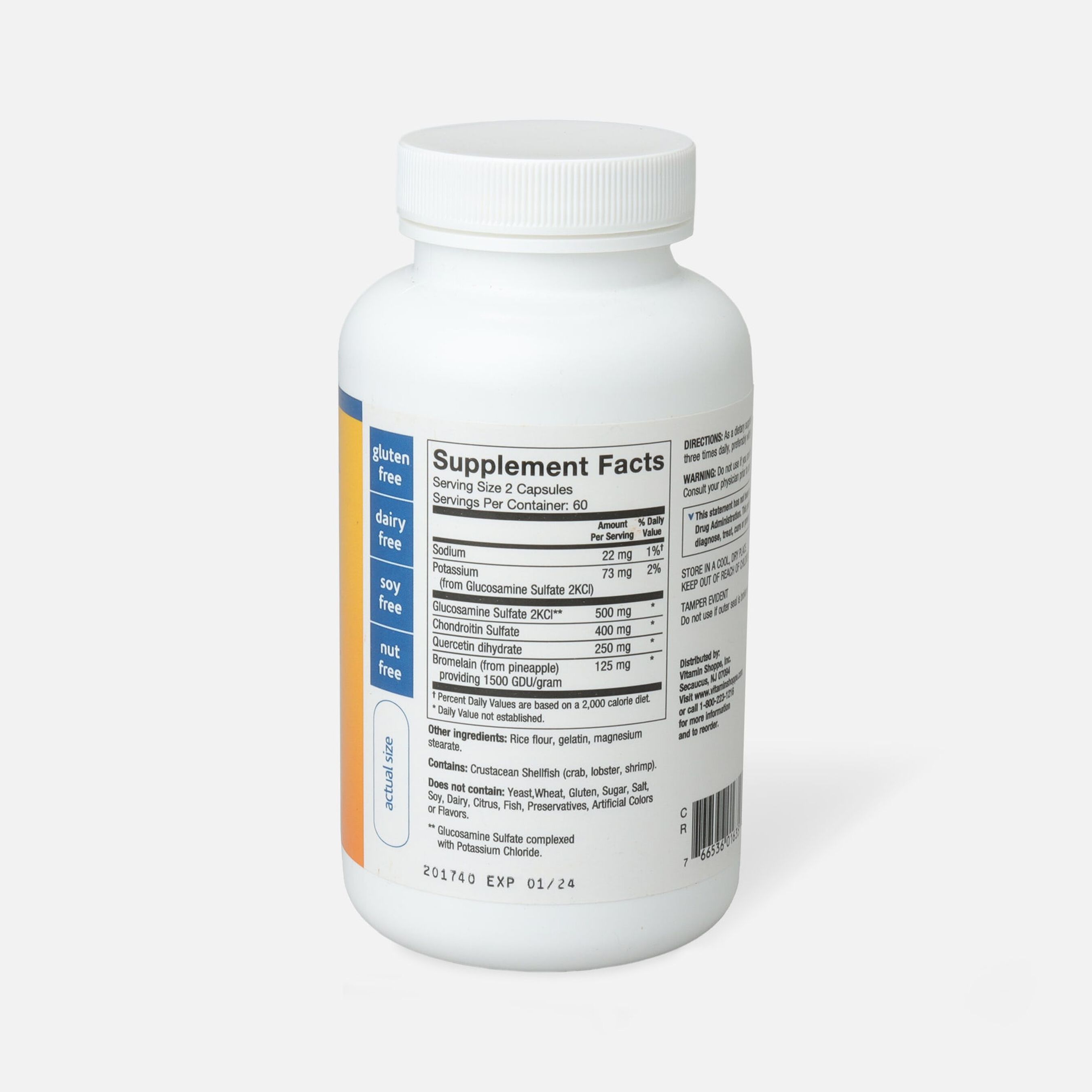 FSA Eligible Vitamin Shoppe Glucosamine & Chondroitin With Quercetin