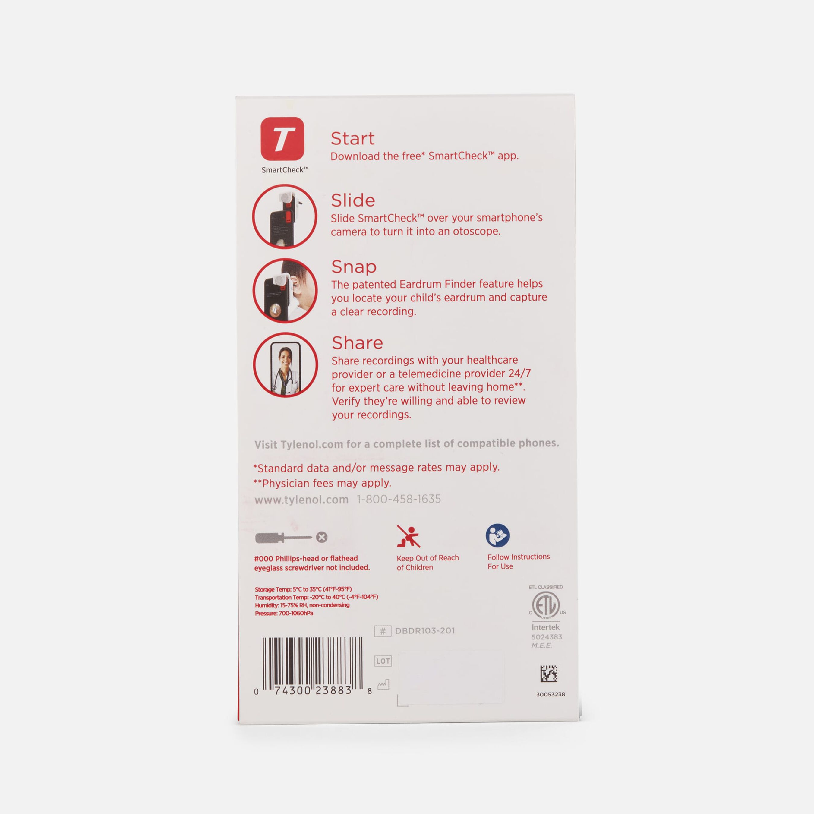 FSA Eligible Tylenol SmartCheck Digital Ear Scope FSA Store