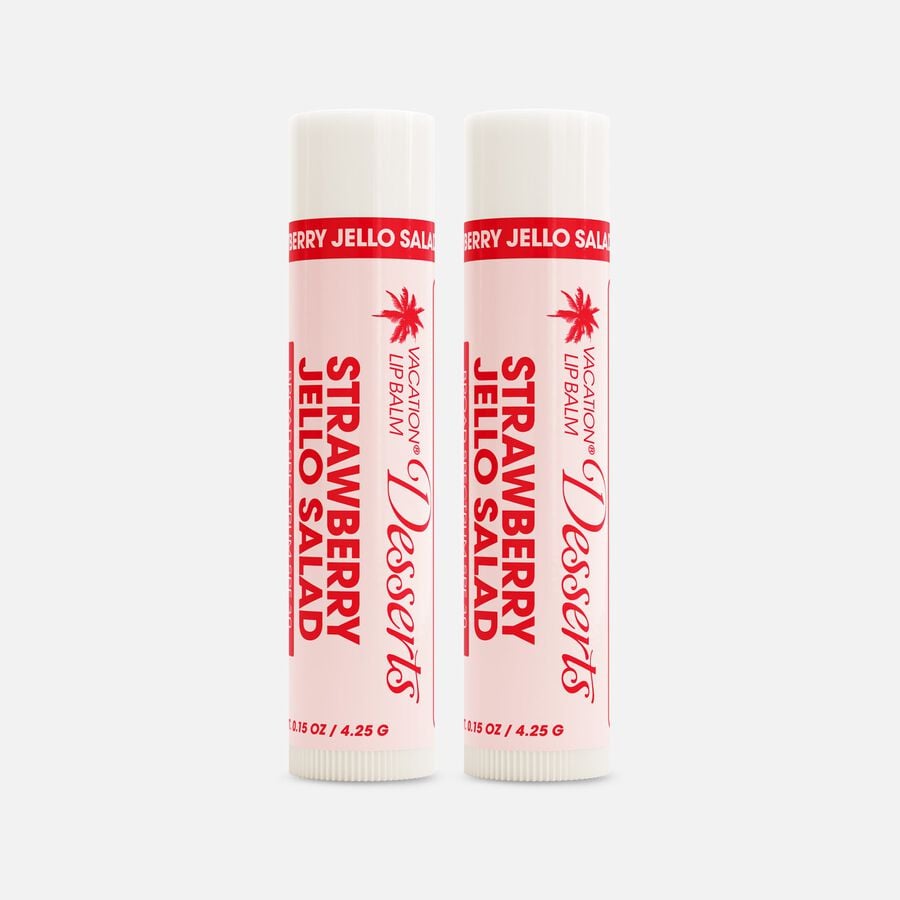 Vacation Strawberry Jello Salad Lip Balm Sunscreen, SPF 30, 0.15 oz. (2-Pack), , large image number 0