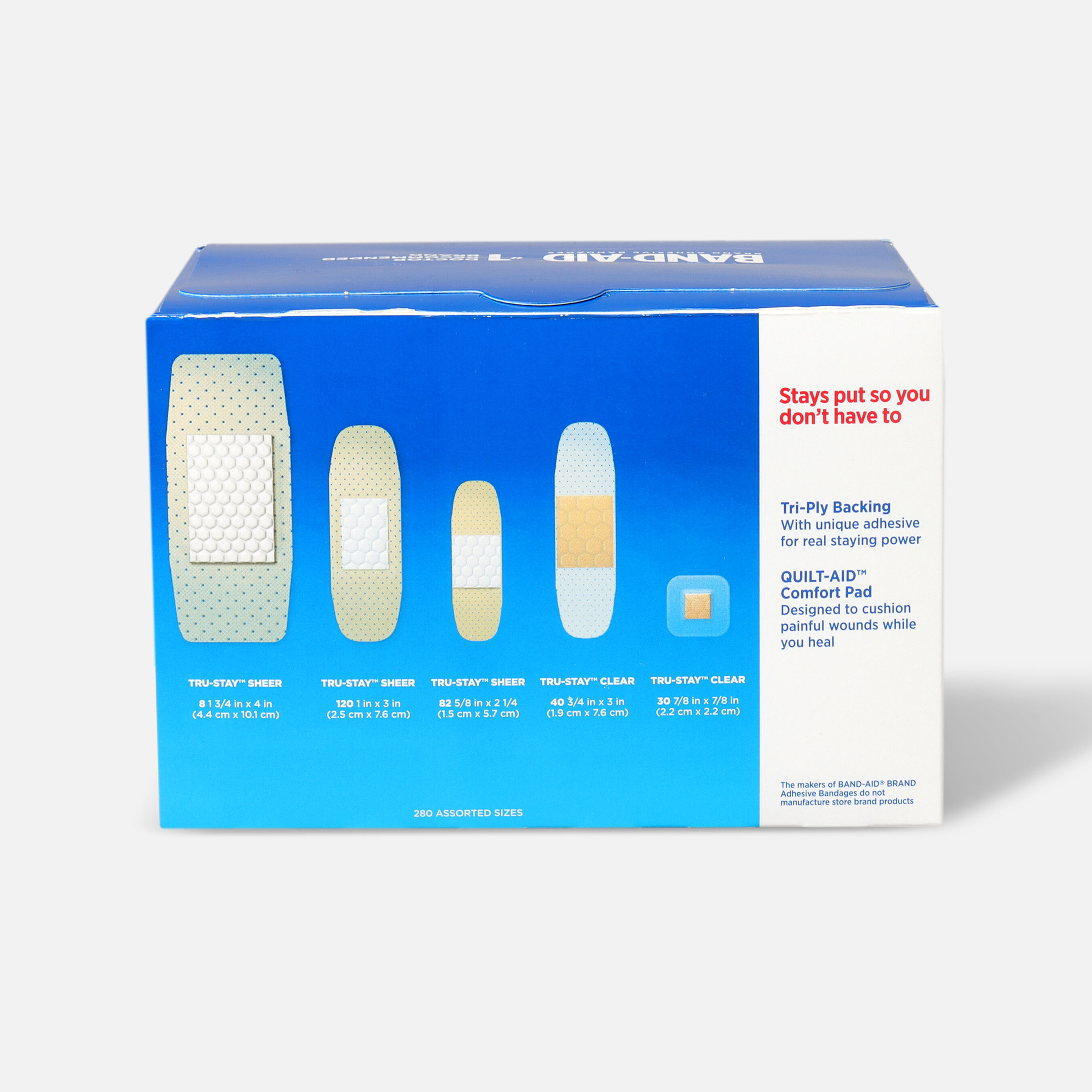 BandAid Sheer Variety Pack Assorted, 280 ct.