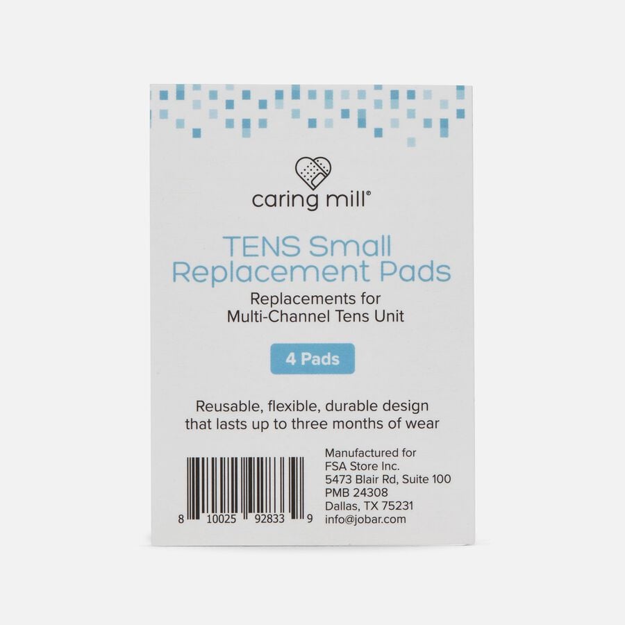 Caring Mill™ Replacement Pads for Multi-Channel TENS Units, 4 pack, , large image number 1