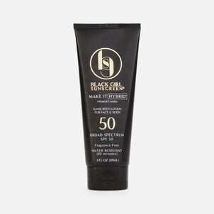 Black Girl Sunscreen Make It Hybrid Sunscreen Lotion, SPF 50, 3 fl oz.
