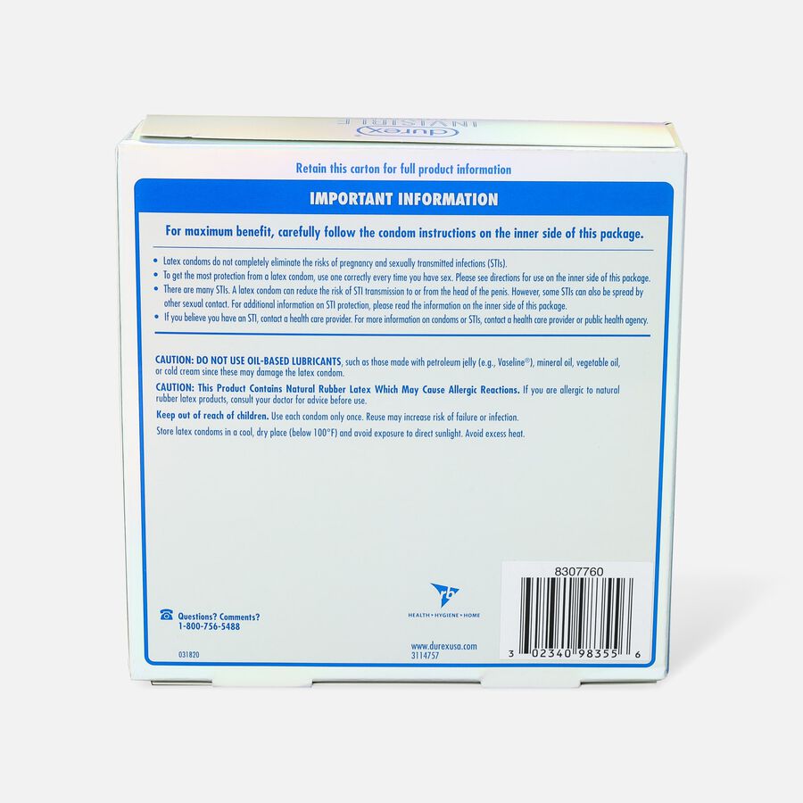 Durex Invisible Condom Bundle Pack, 32 ct., , large image number 1