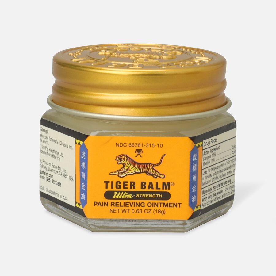 Tiger Balm Ultra Strength Ointment, 18g, .63 oz., , large image number 0
