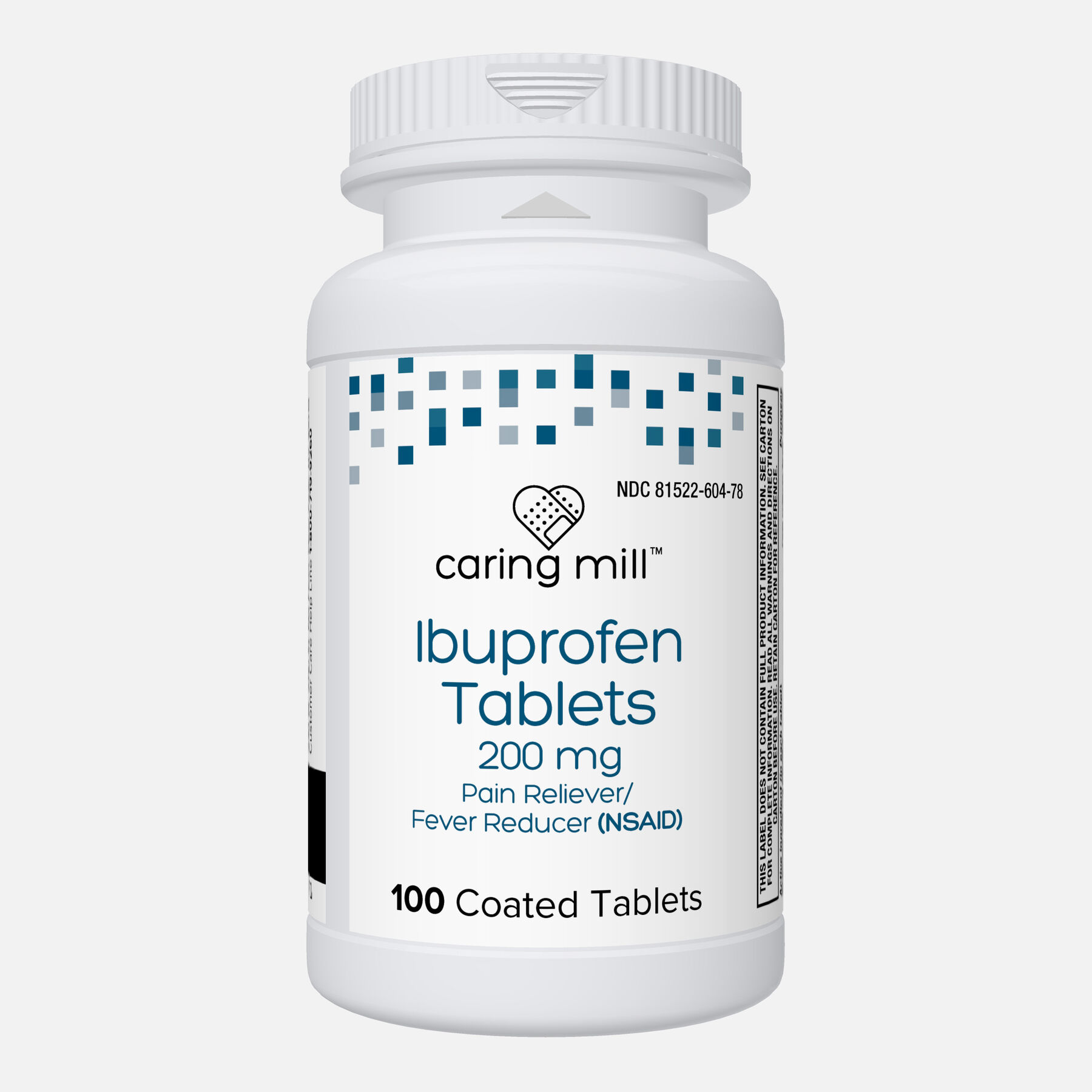 Caring Mill™ Ibuprofen Pain Reliever/ Fever Reducer (NSAID) Brown