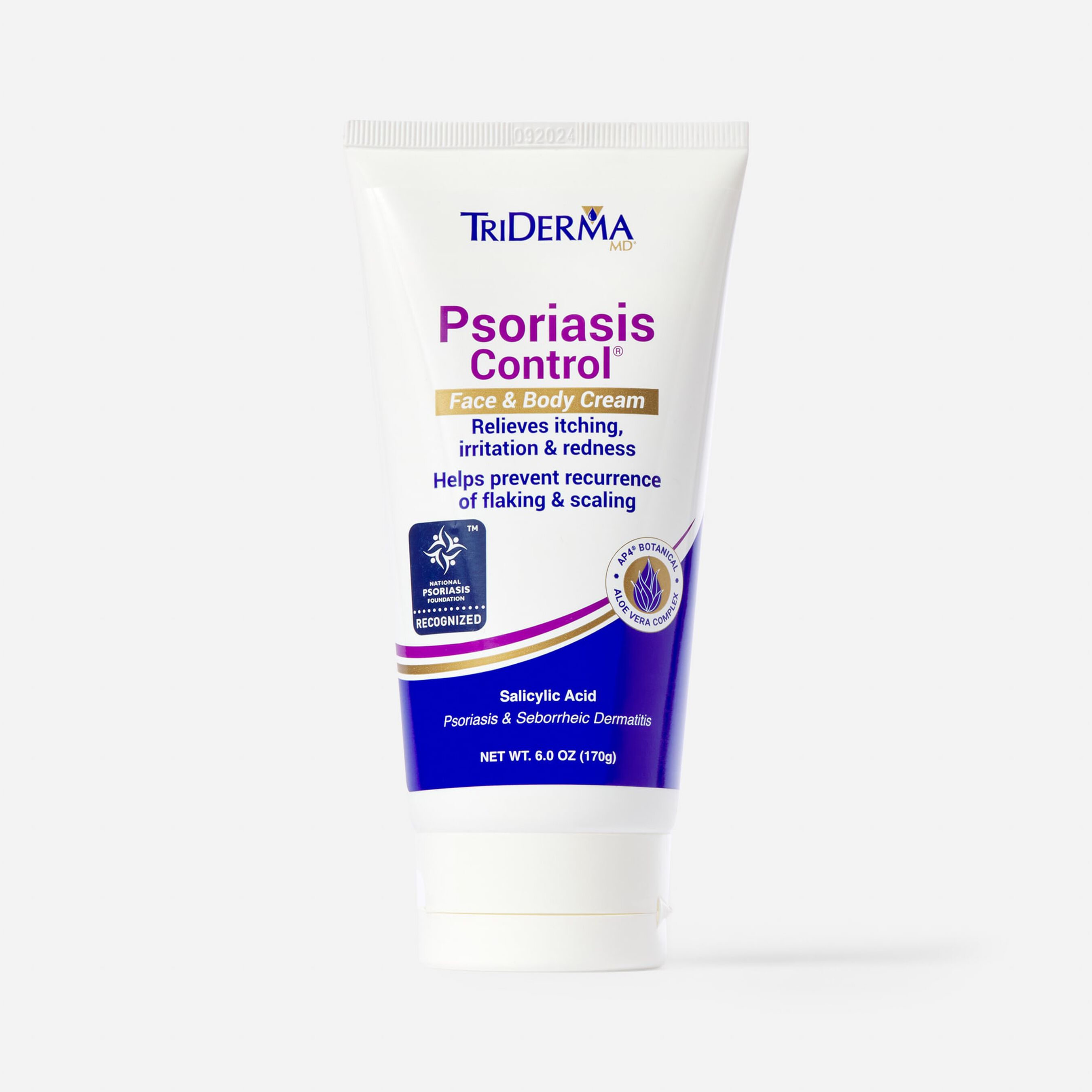 FSA Eligible TriDerma Psoriasis Control® Face & Body Cream, 6 oz. Tube