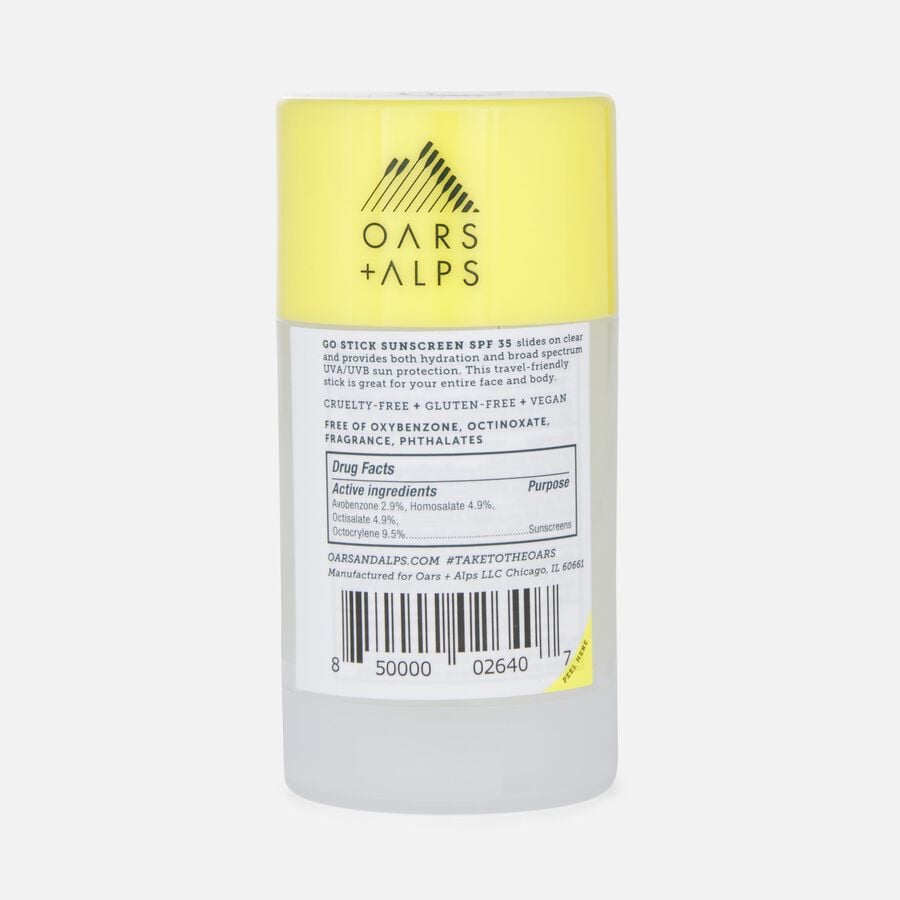 Oars + Alps Go Stick Clear Sunscreen SPF 35, 1.7 oz., , large image number 1